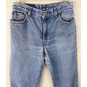 Levi’s High Waisted Vintage Style Light Wash 550s Jeans
